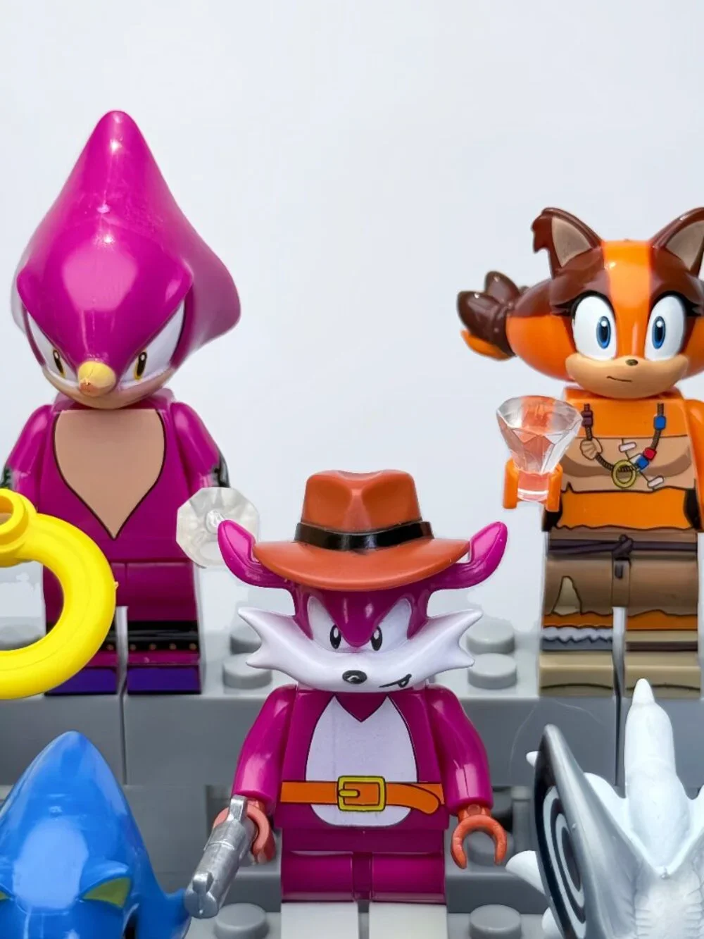 Sonic The Hedgehog Custom Minifigures Lot of 8